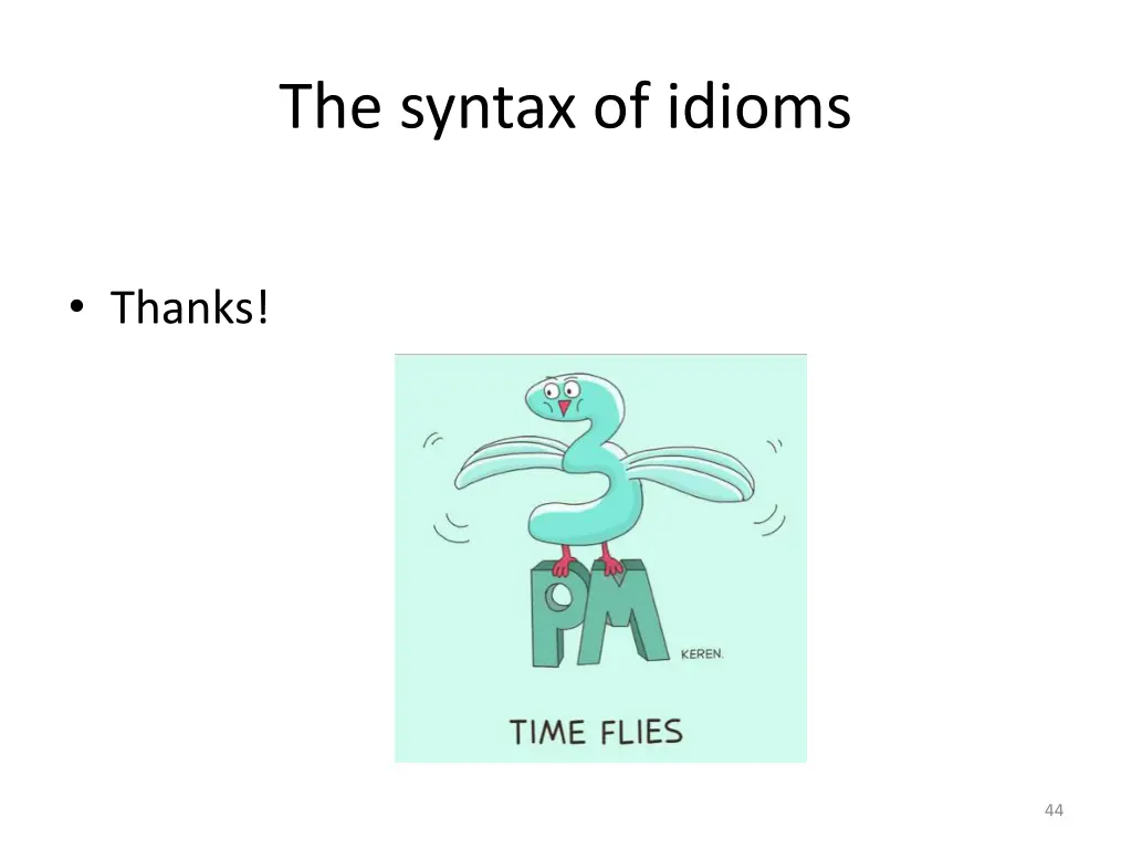 the syntax of idioms 7