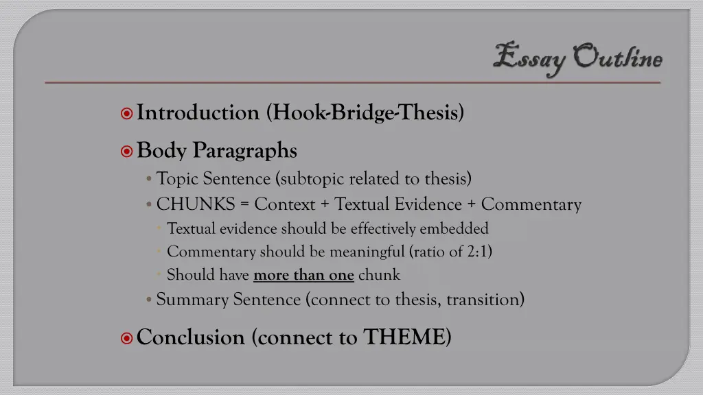 introduction hook bridge thesis