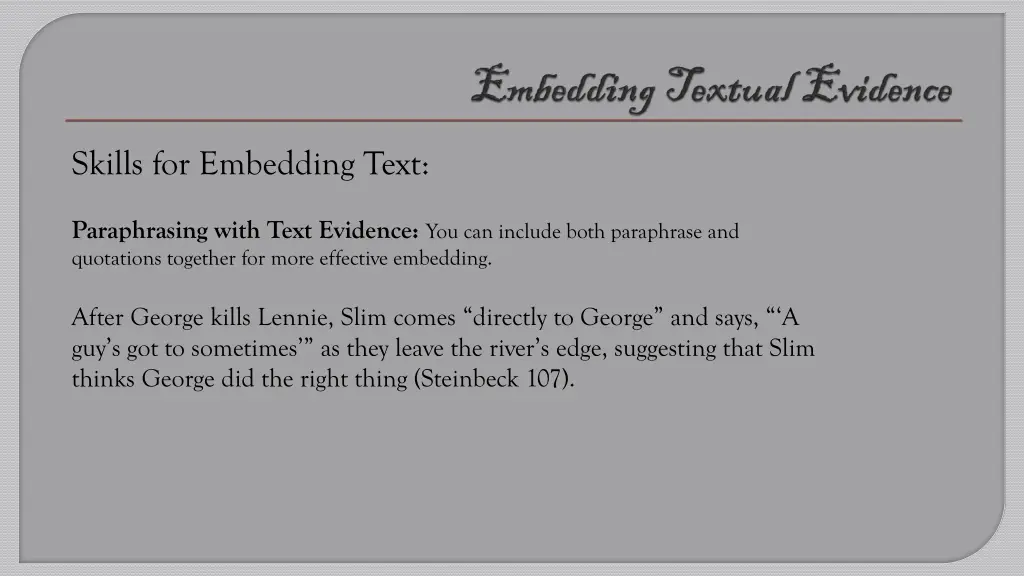 skills for embedding text 1