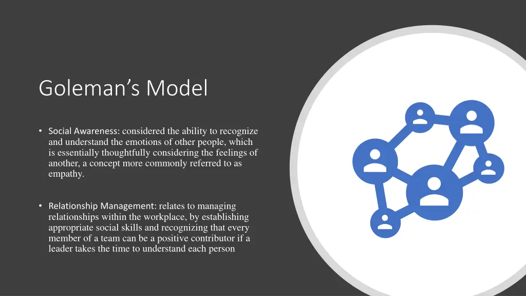 goleman s model 1