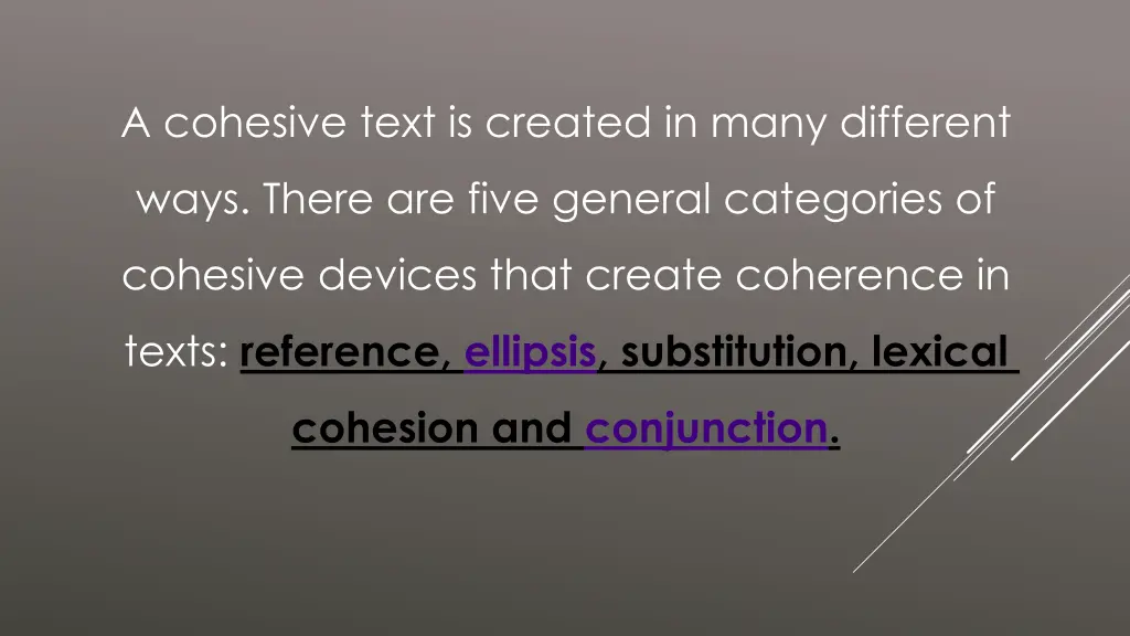 a cohesive text is created in many different