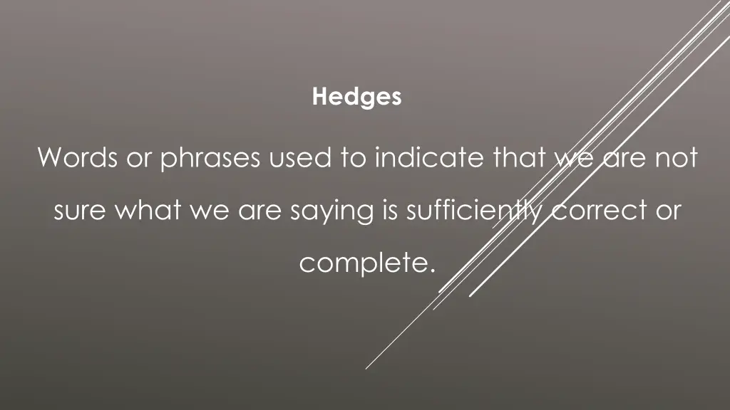 hedges