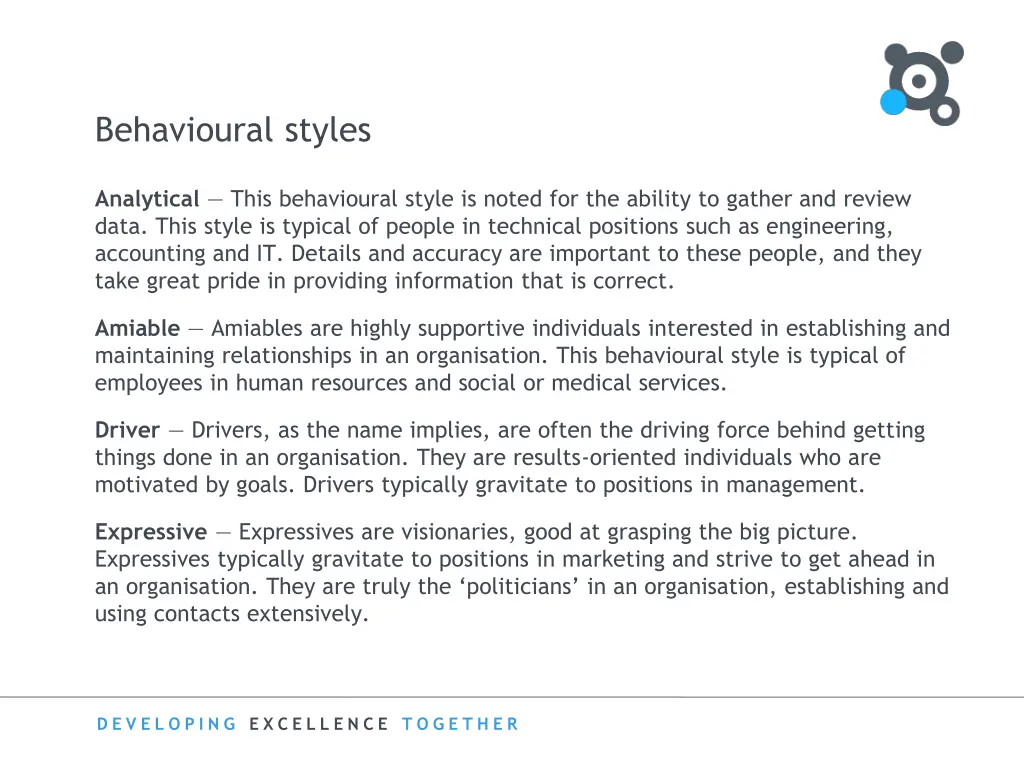 behavioural styles