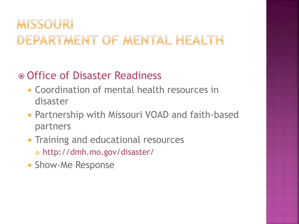 missouri department of mental health