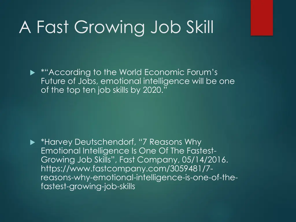 a fast growing job skill