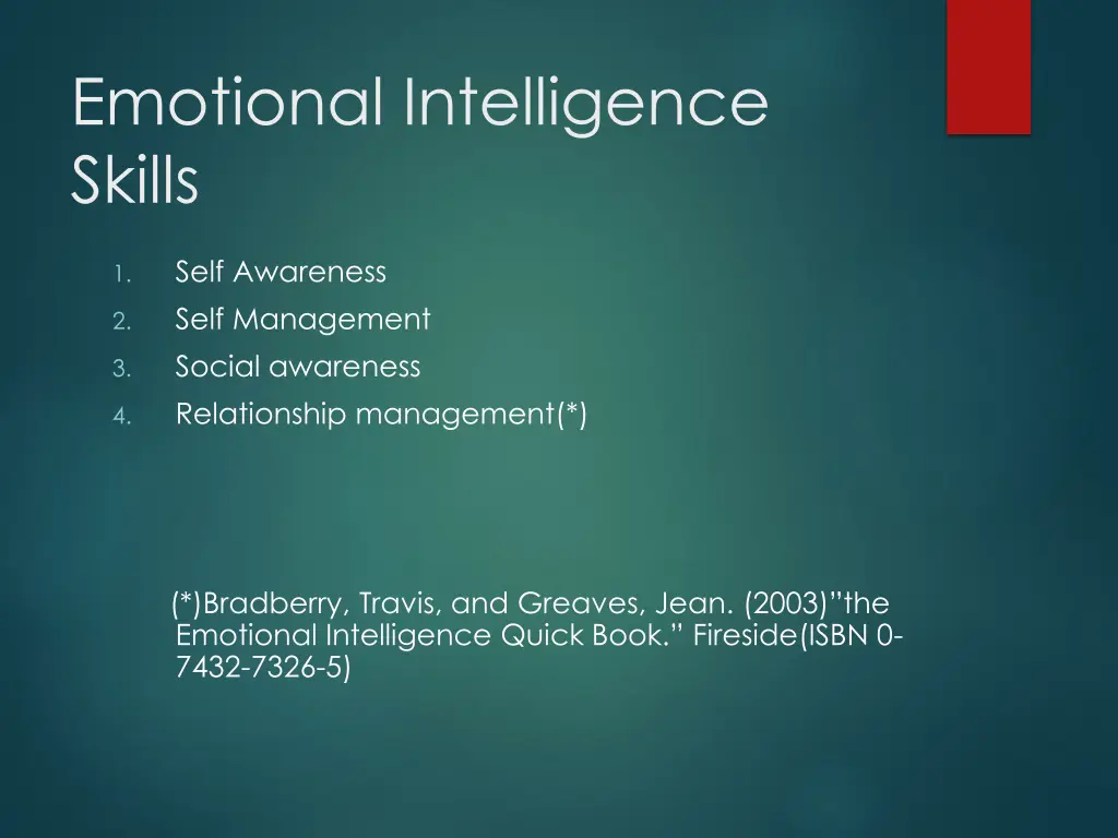 emotional intelligence skills