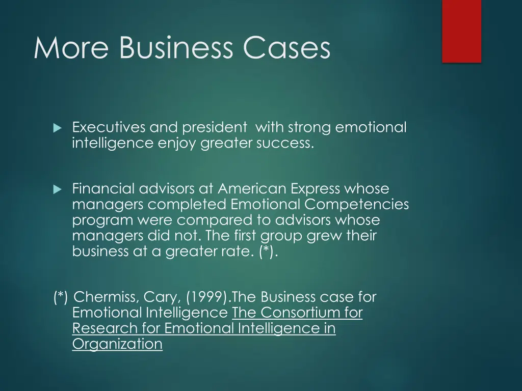 more business cases