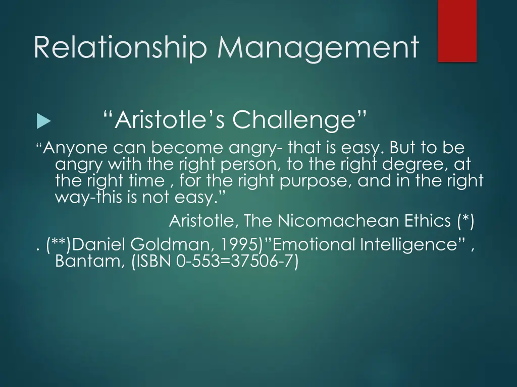 relationship management 1