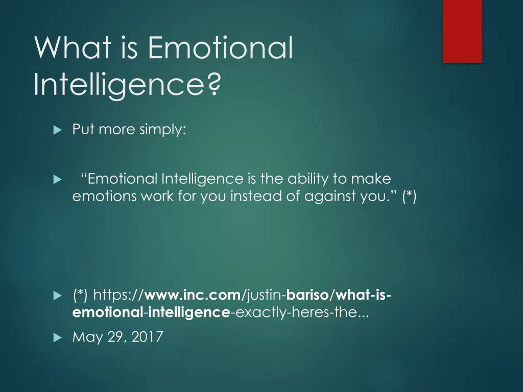 what is emotional intelligence 1