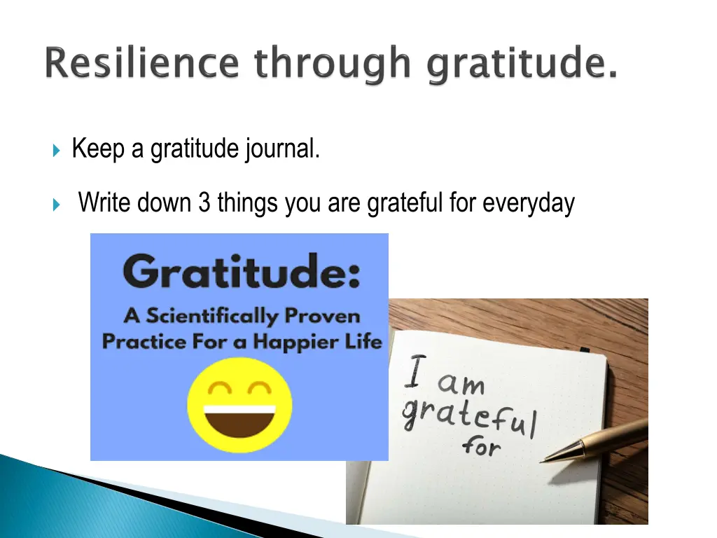 keep a gratitude journal