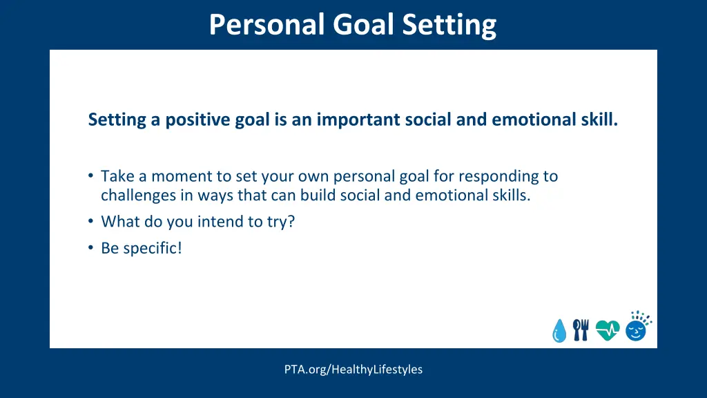 personal goal setting