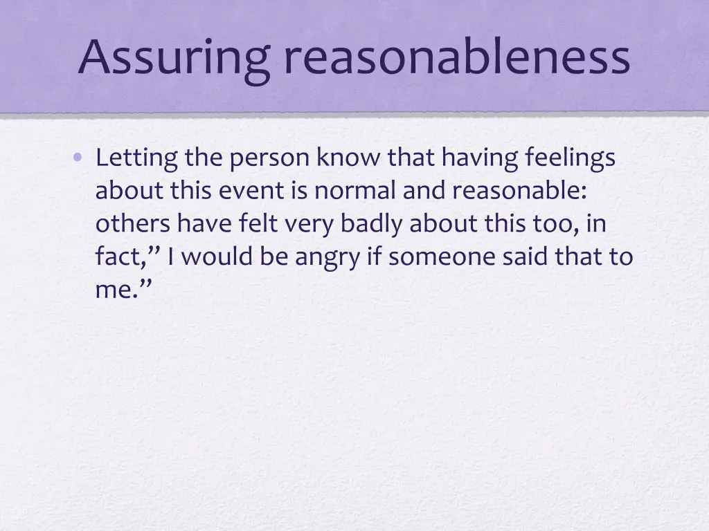 assuring reasonableness