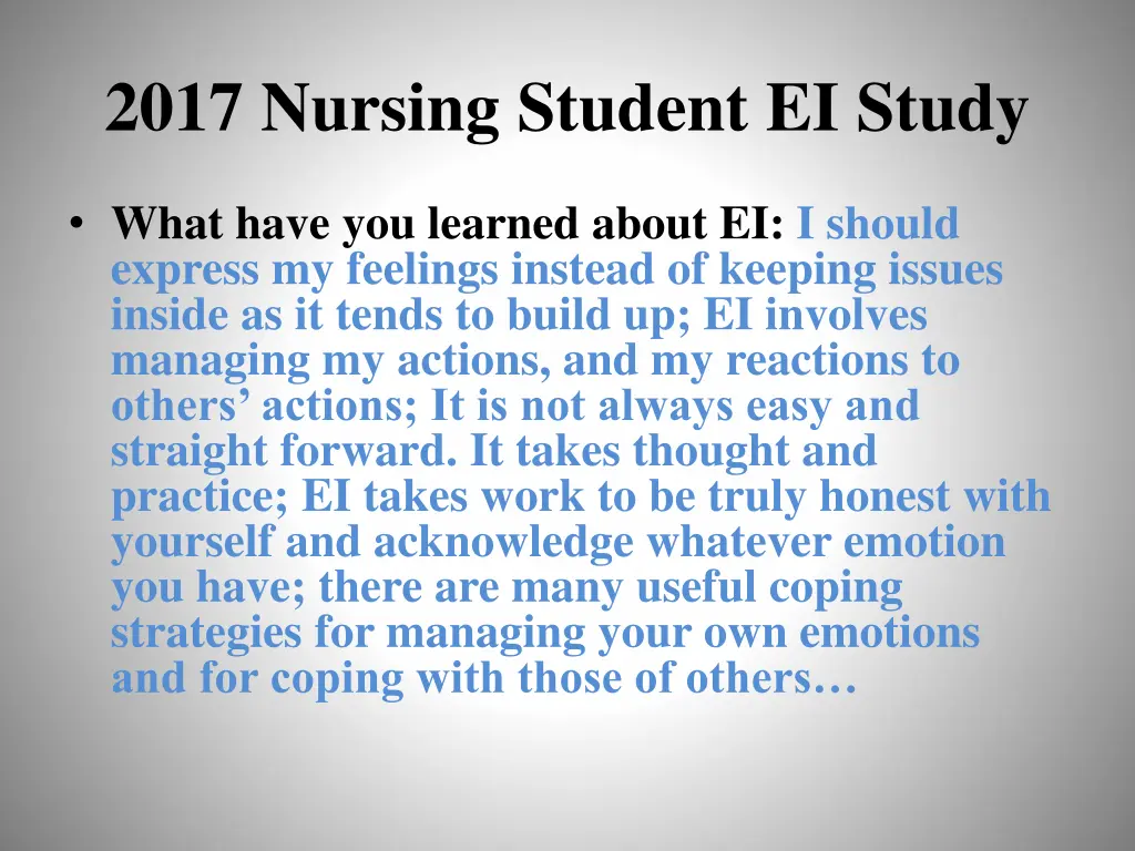 2017 nursing student ei study 1