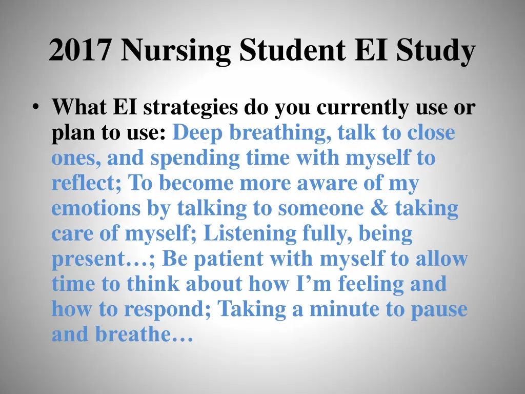 2017 nursing student ei study 2