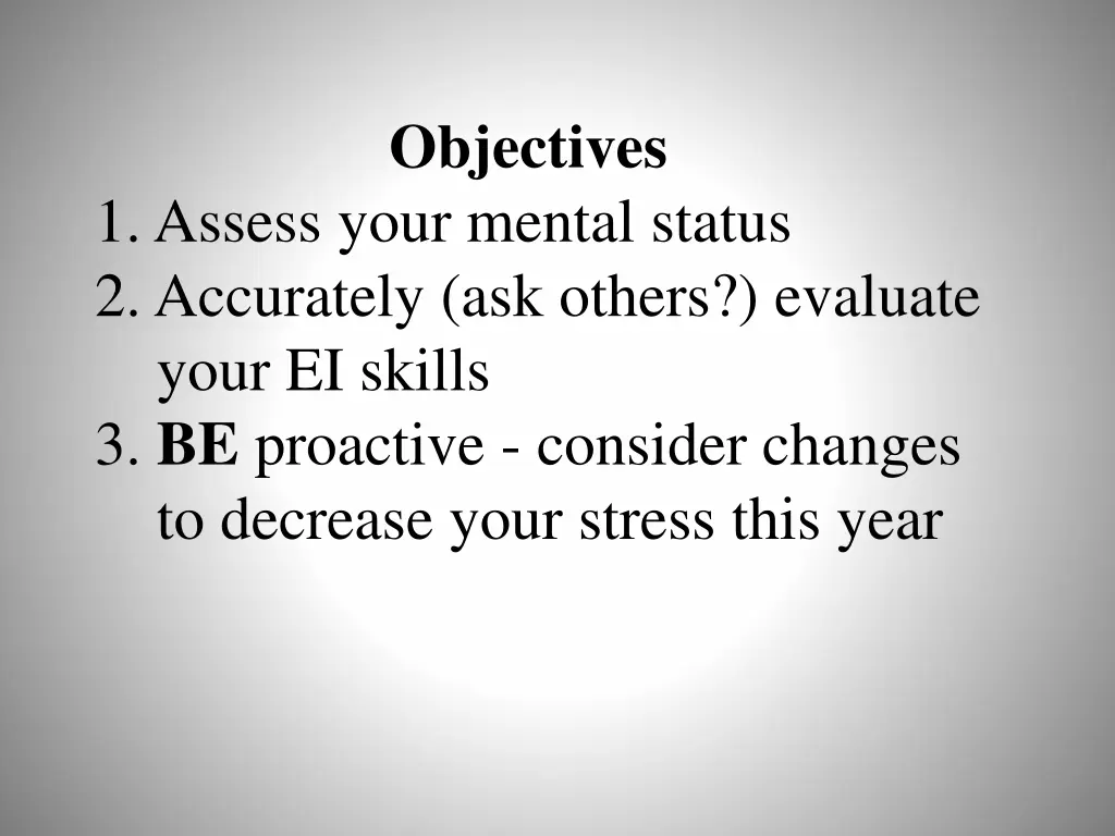 objectives 1