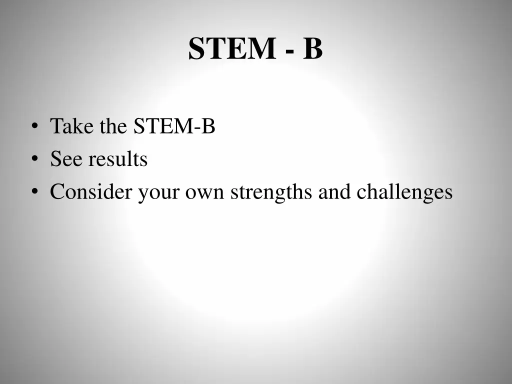 stem b