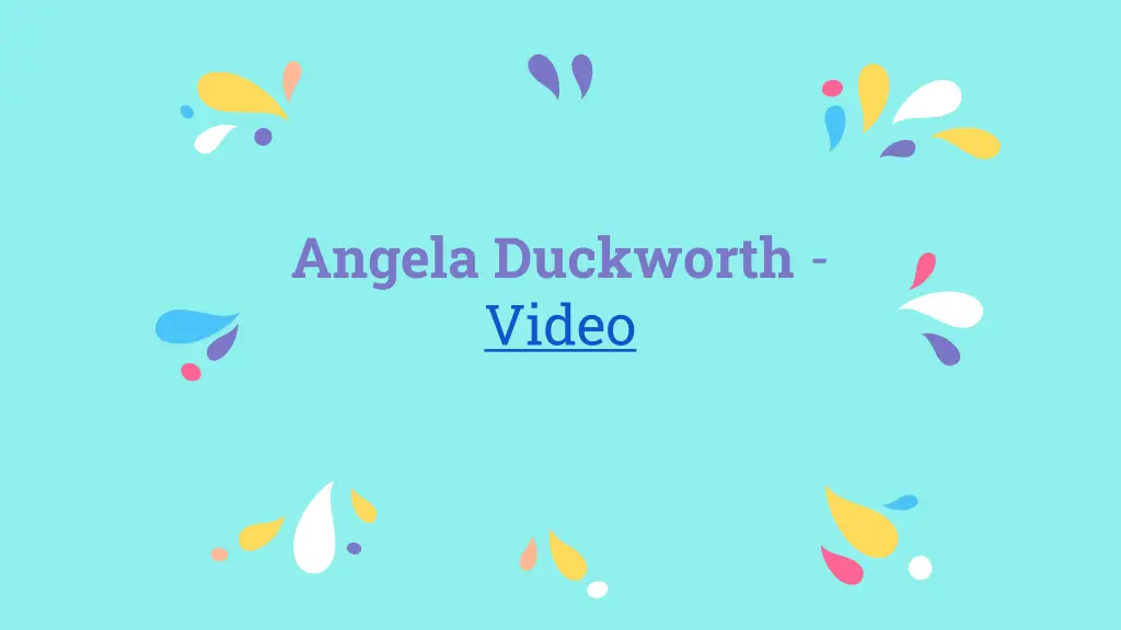 angela duckworth video