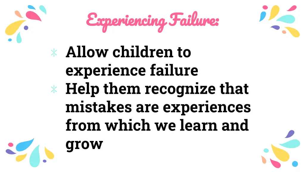 experiencing failure