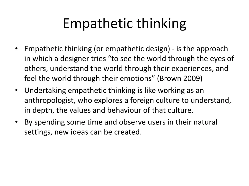 empathetic thinking