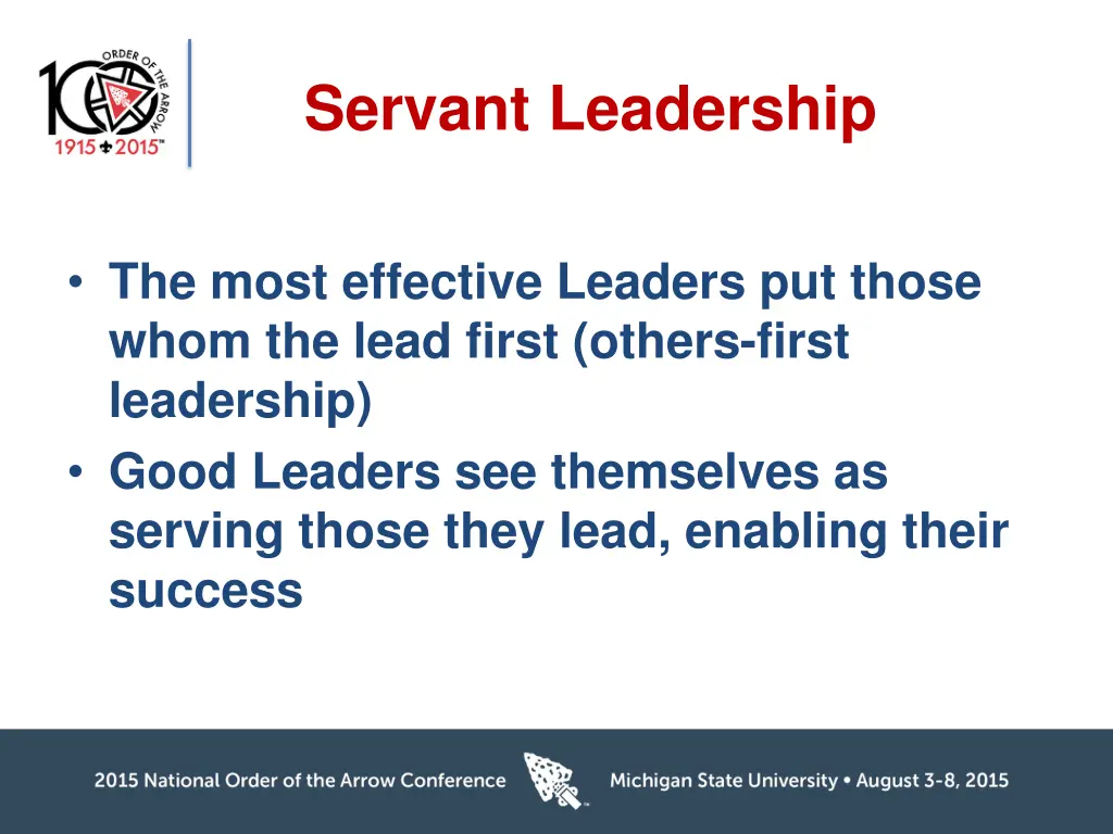 servant leadership