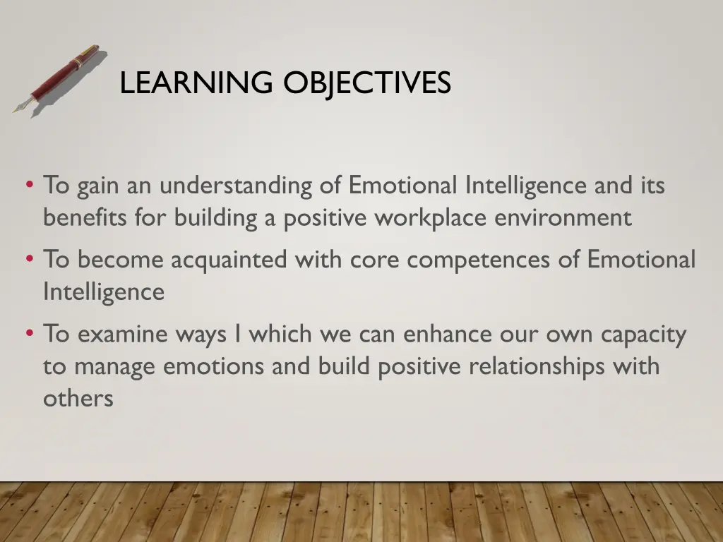 learning objectives