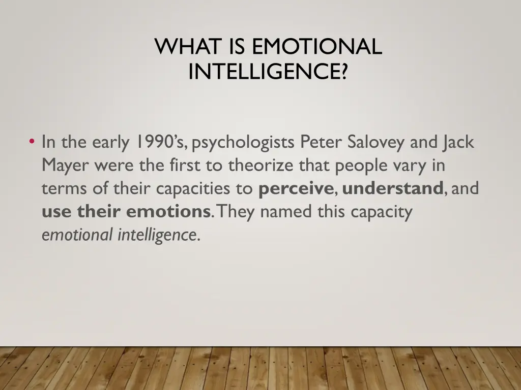 what is emotional intelligence