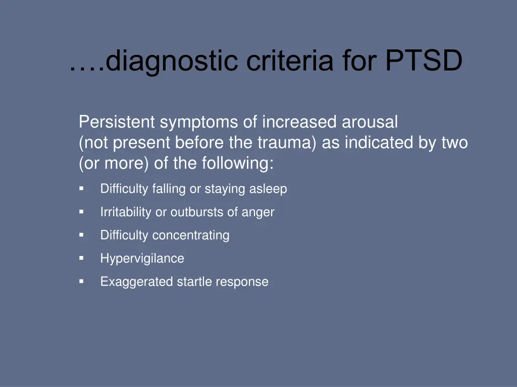 diagnostic criteria for ptsd 4