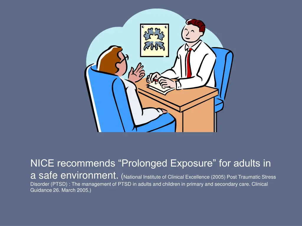 nice recommends prolonged exposure for adults