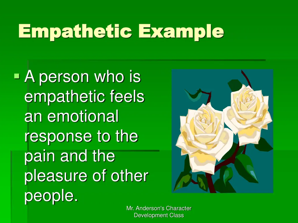 empathetic example empathetic example