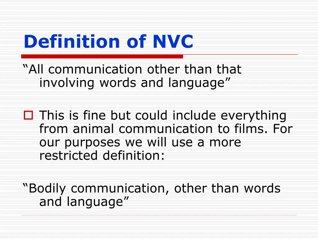 definition of nvc