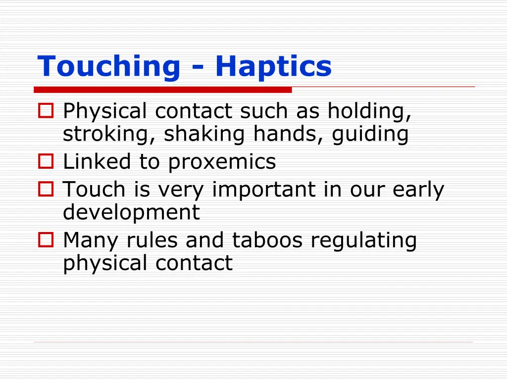 touching haptics