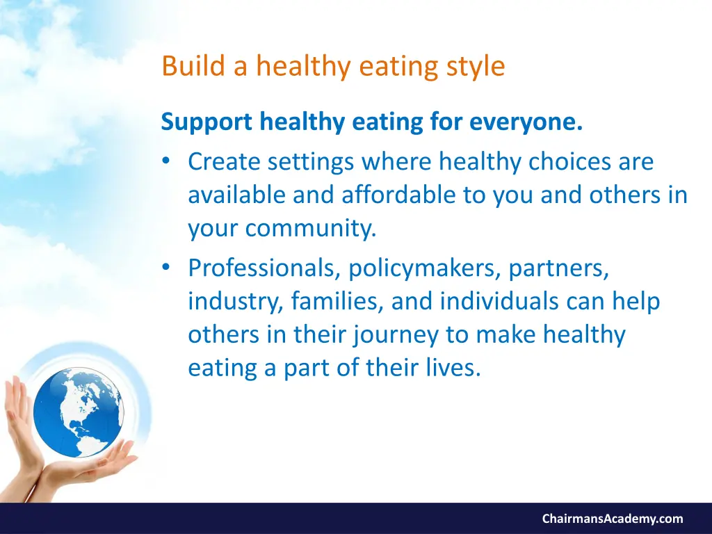 build a healthy eating style 3