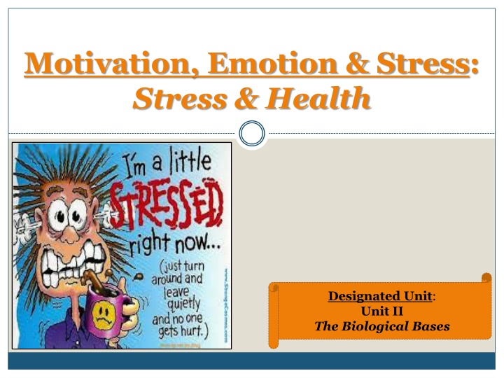 motivation emotion stress stress health