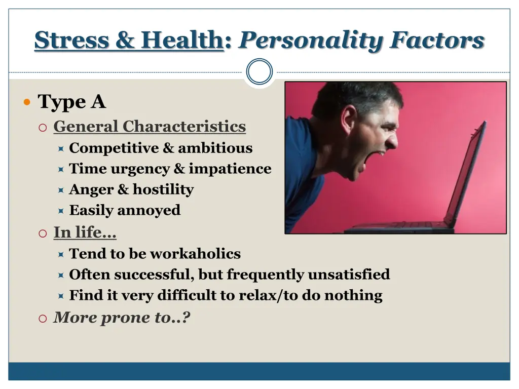 stress health personality factors 1