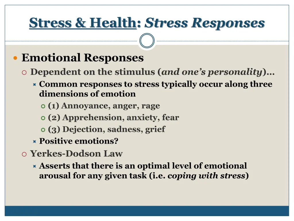 stress health stress responses 1