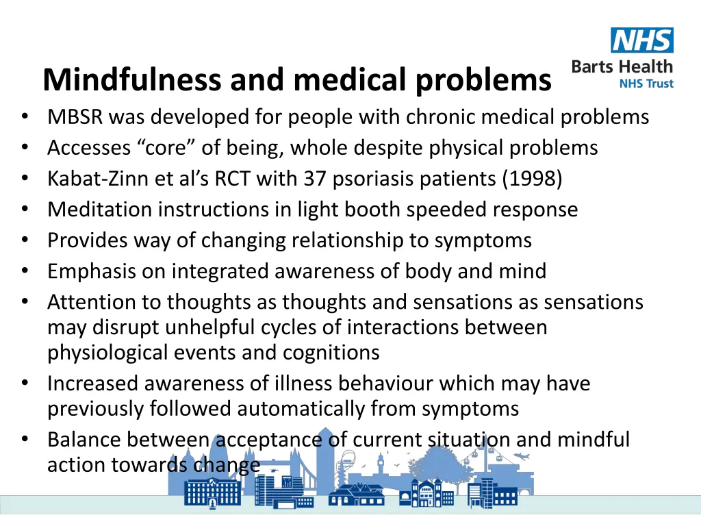 mindfulness and medical problems mbsr