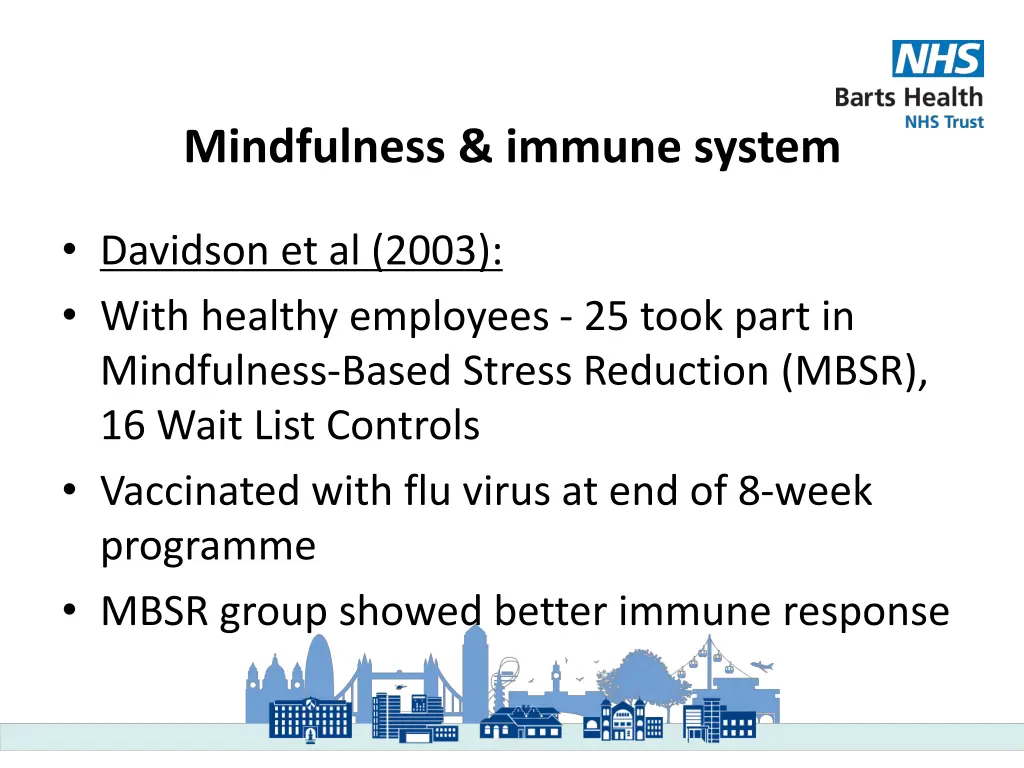 mindfulness immune system