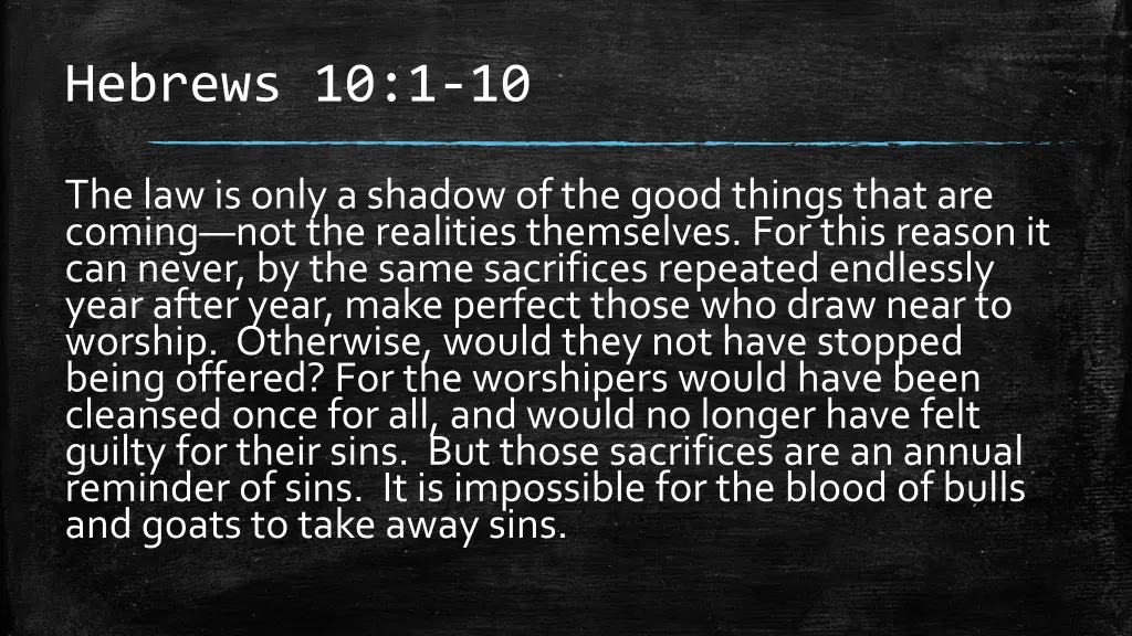 hebrews 10 1 10 1