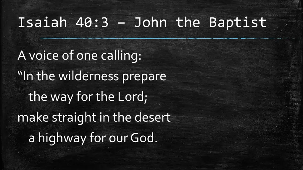 isaiah 40 3 john the baptist