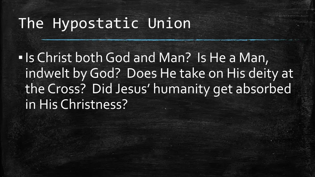 the hypostatic union