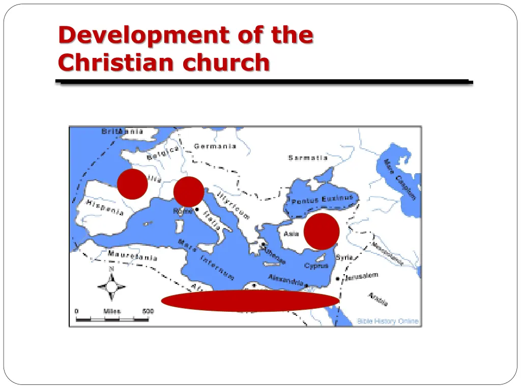 development of the christian church