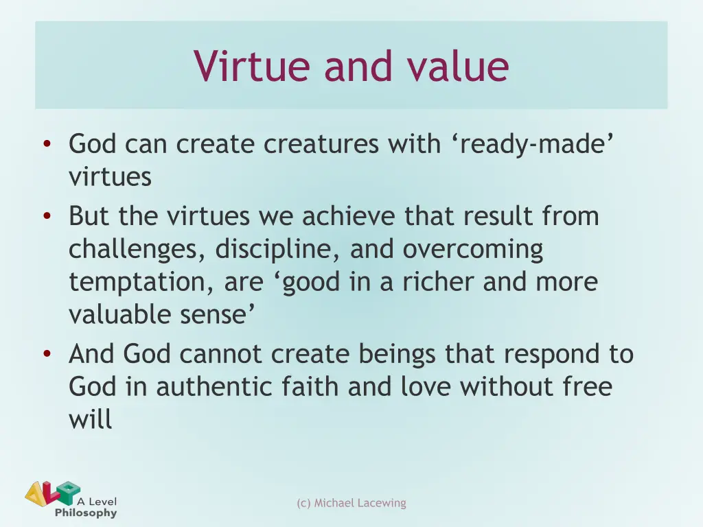 virtue and value