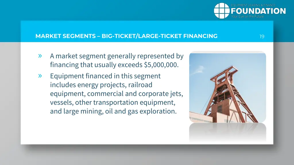 market segments big ticket large ticket financing