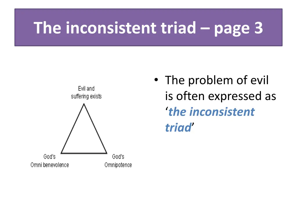 the inconsistent triad page 3