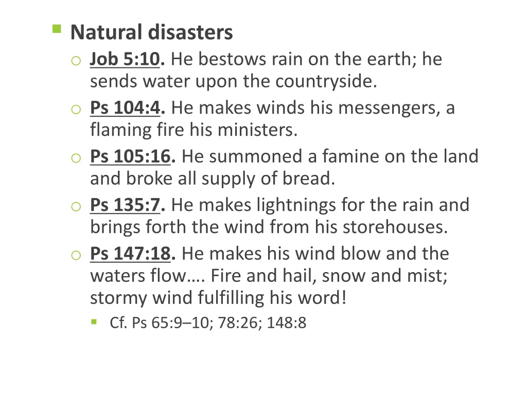 natural disasters o job 5 10 he bestows rain