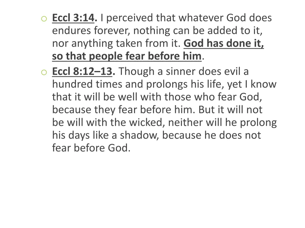 o eccl 3 14 i perceived that whatever god does