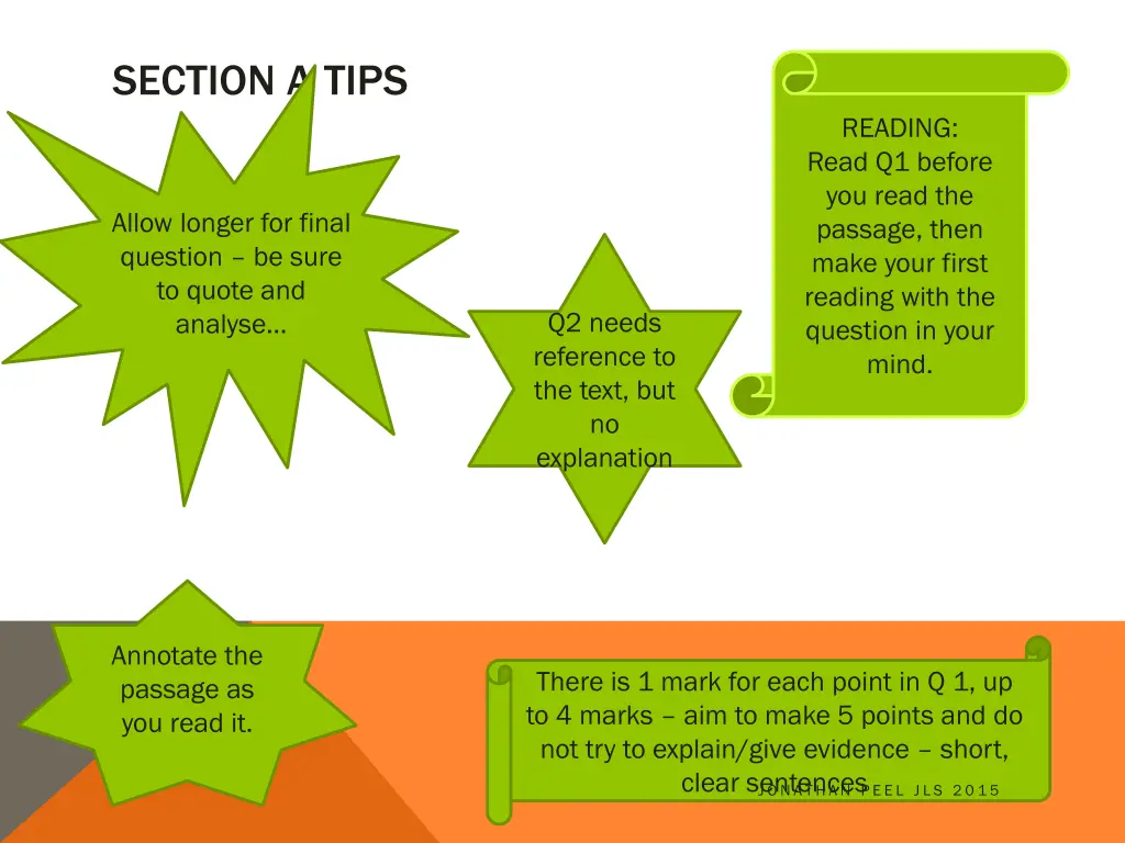 section a tips