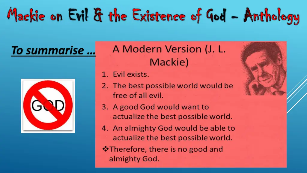 mackie on evil the existence of god mackie 2