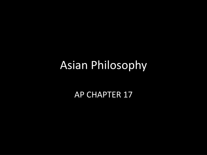 asian philosophy