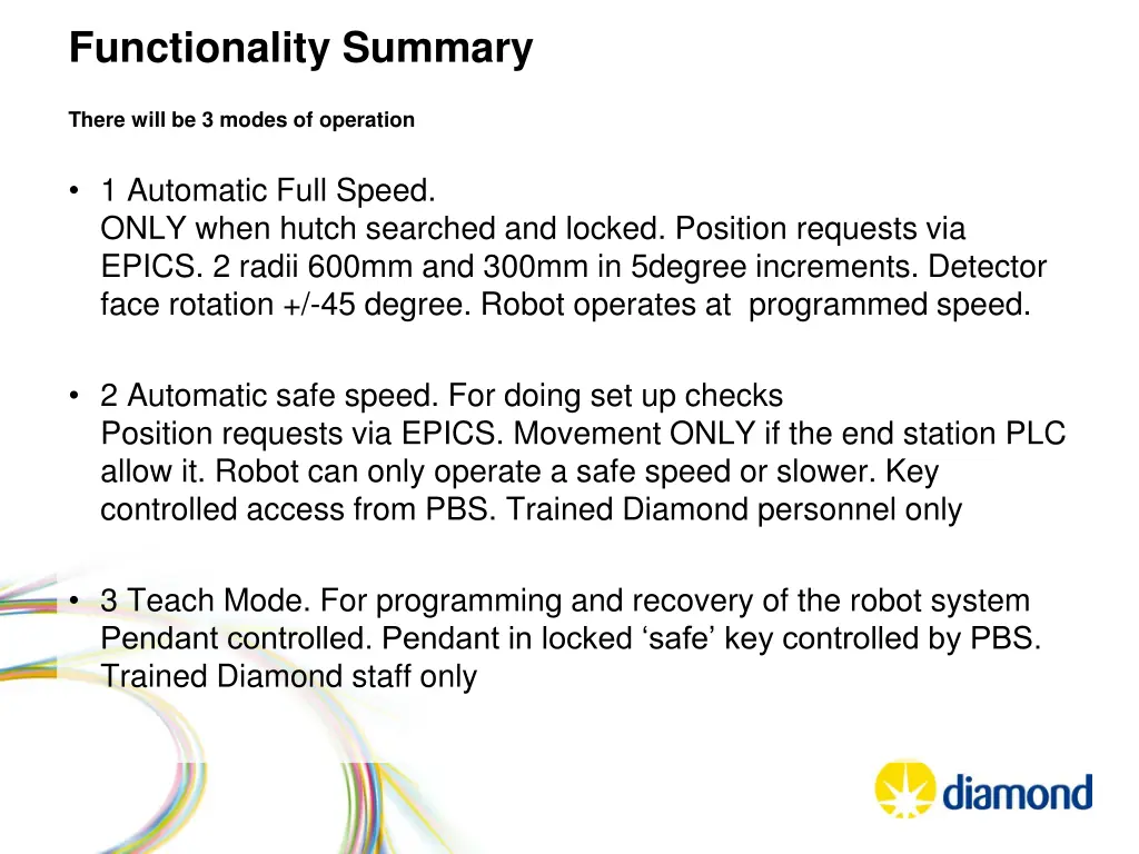 functionality summary 1